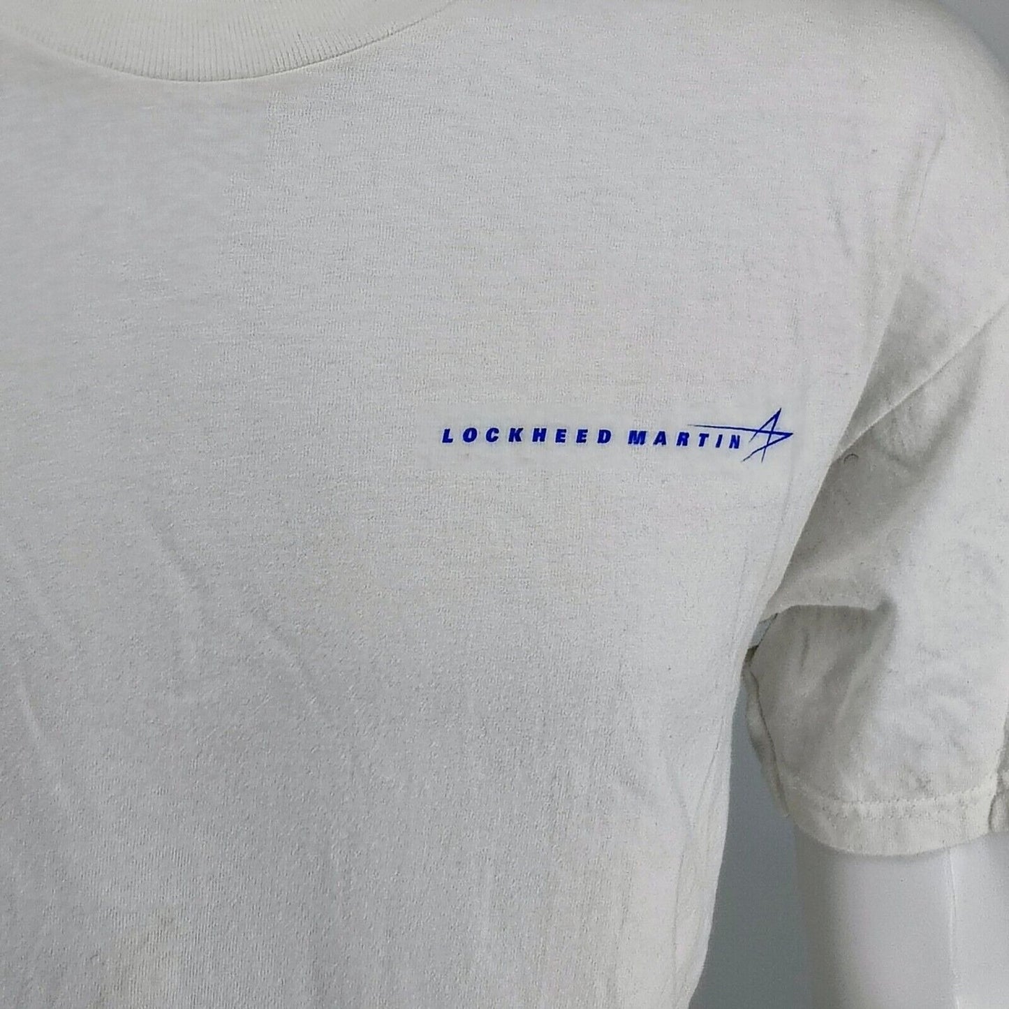 Vintage Lockheed Martin Washington DC Metro Area Hanes Beefy-T White T-Shirt (L)