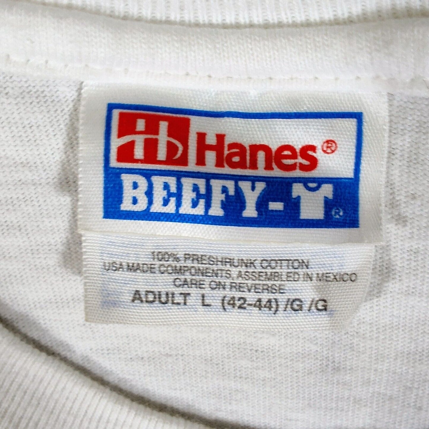 Vintage Lockheed Martin Washington DC Metro Area Hanes Beefy-T White T-Shirt (L)