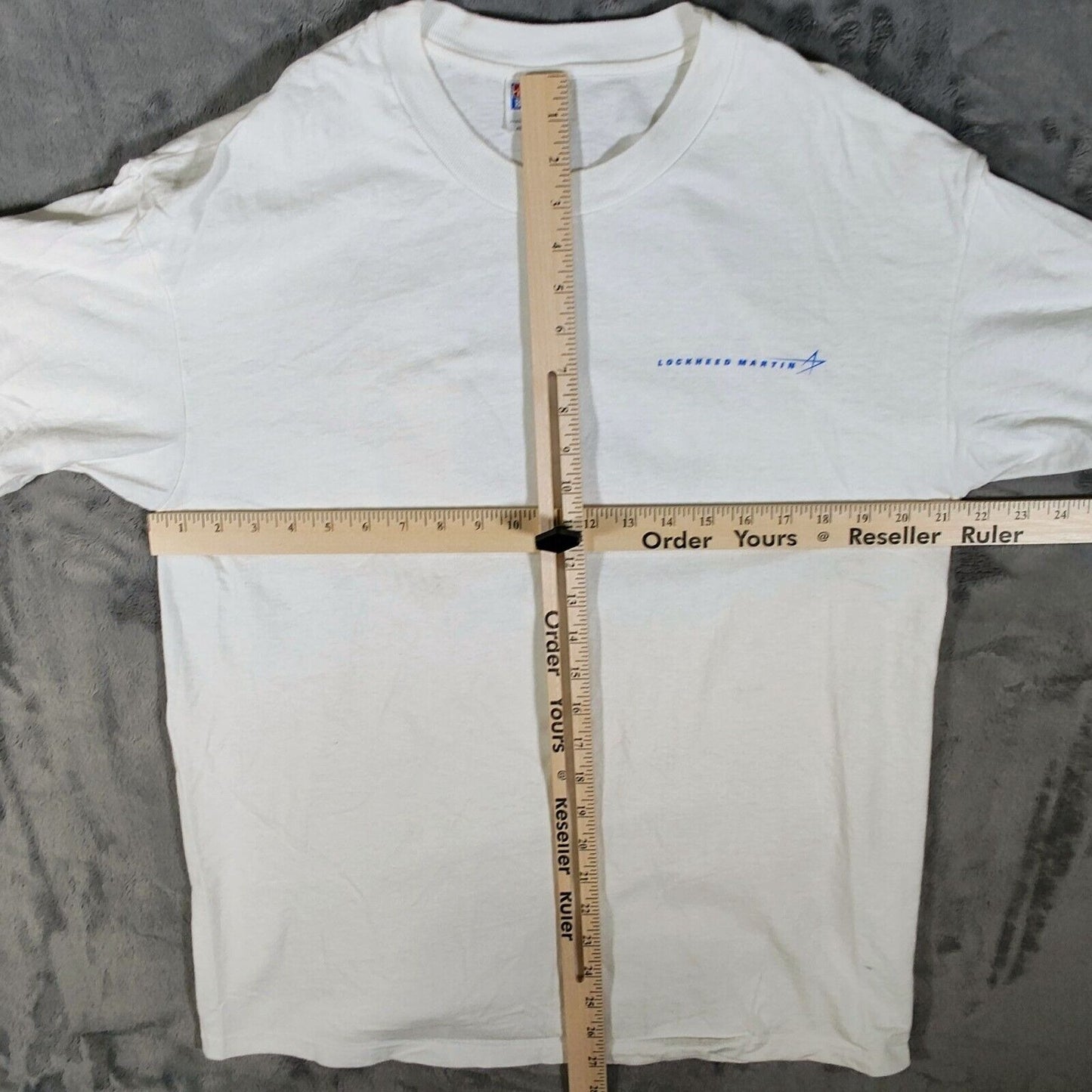 Vintage Lockheed Martin Washington DC Metro Area Hanes Beefy-T White T-Shirt (L)