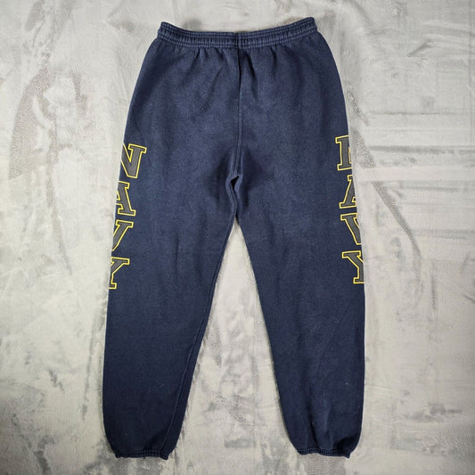 Vintage 1990s/Y2K Distressed M.J. Soffe U.S. Navy Originals Sweatpants (Small)