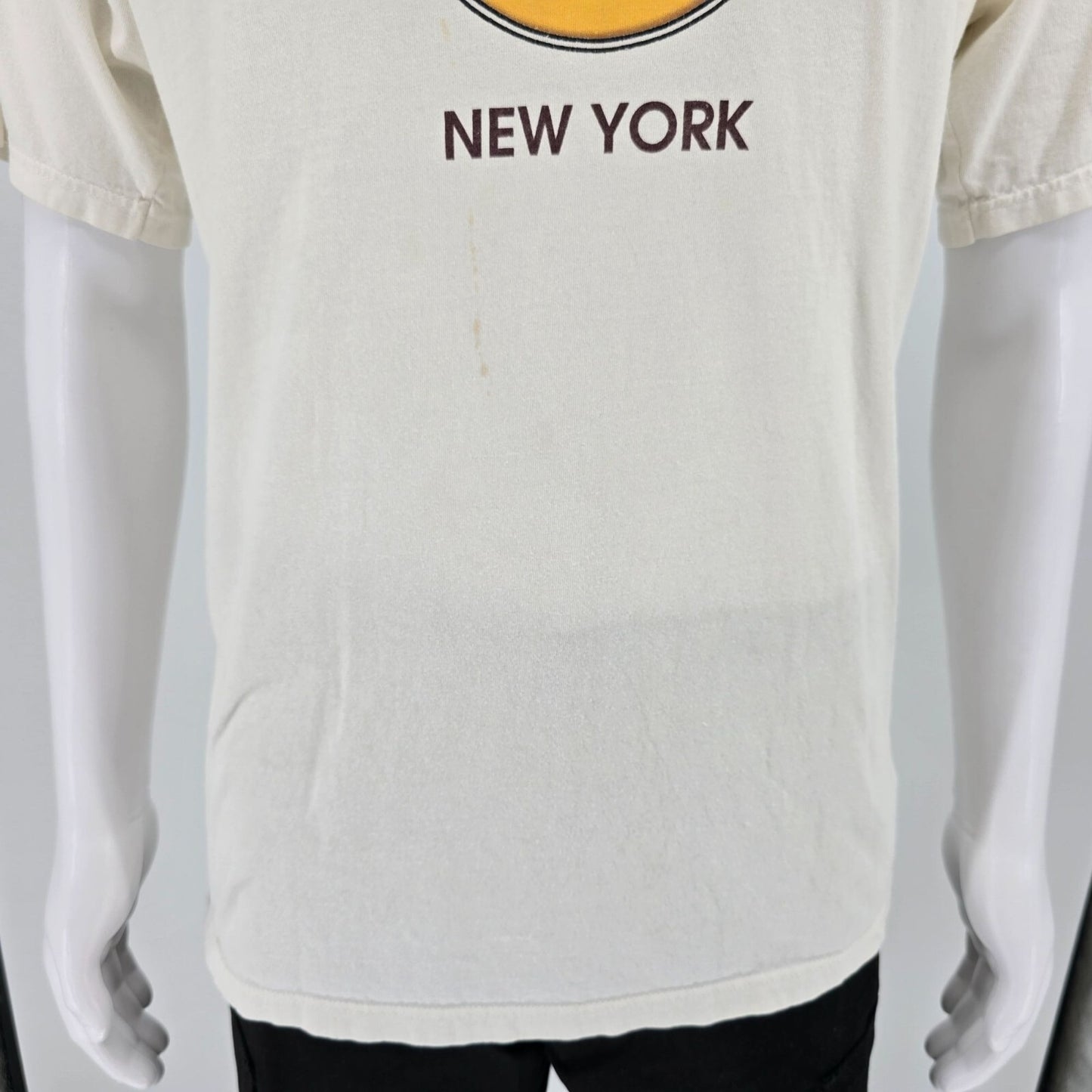Vintage Y2K/Early 2000s Hard Rock Cafe New York Made in USA White T-Shirt (L)