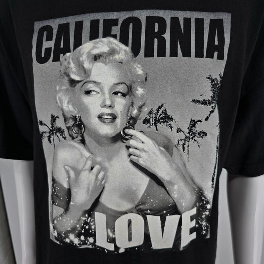 Early 2010s Alstyle Marilyn Monroe "California Love" Graphic T-Shirt (XL/2XL)