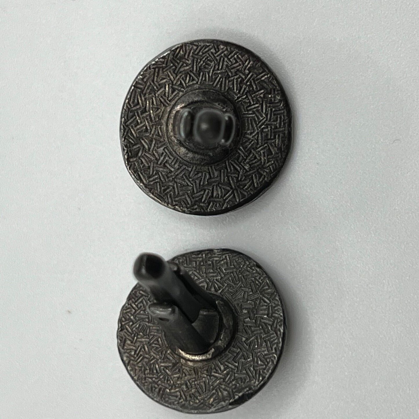 Vintage Unbranded Confucius in Chains Silver Tone Cufflinks