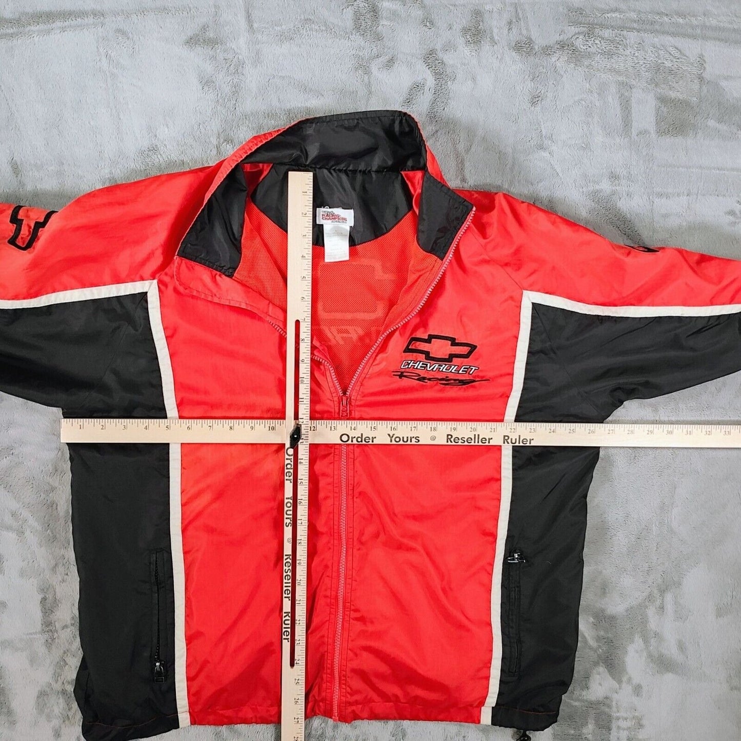 Vintage Racing Champions Apparel Chevrolet Racking NASCAR Windbreaker Jacket (L)