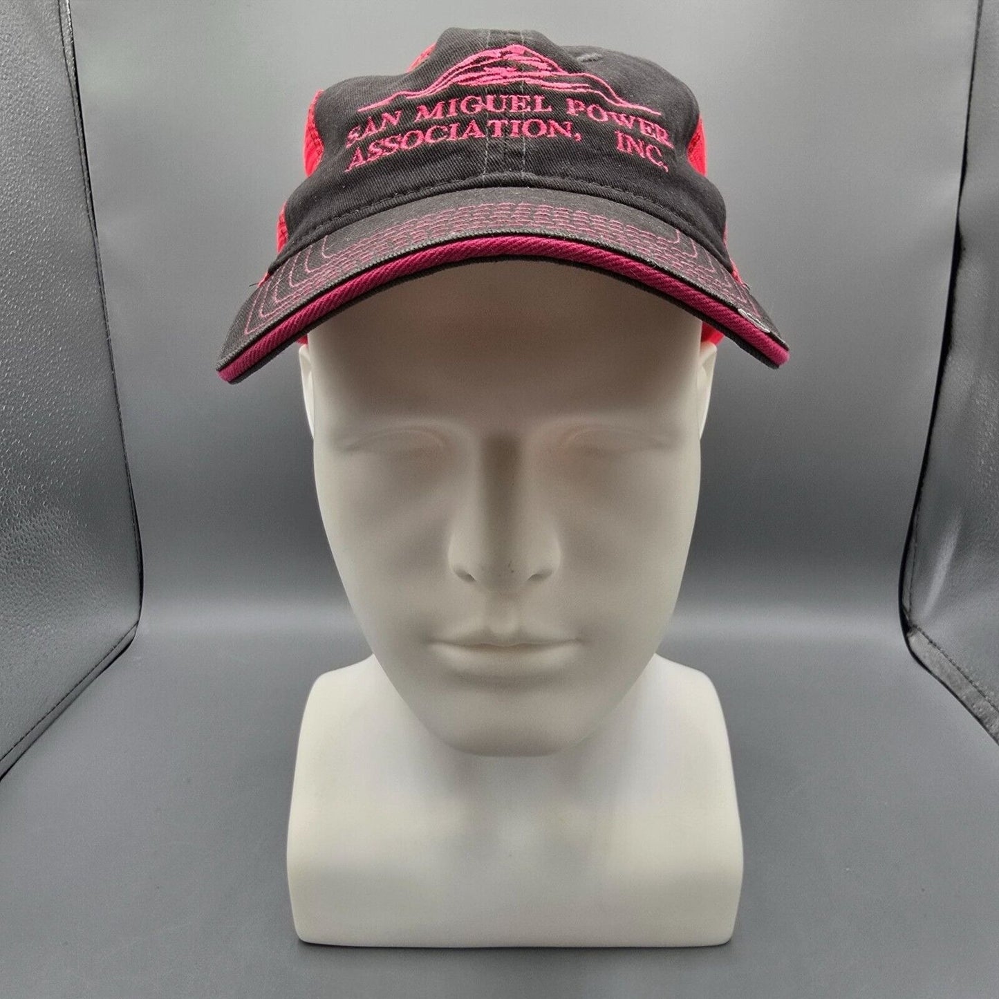 Vintage Kati Sportcap San Miguel Power Association, Inc. Pink and Gray Dad Hat
