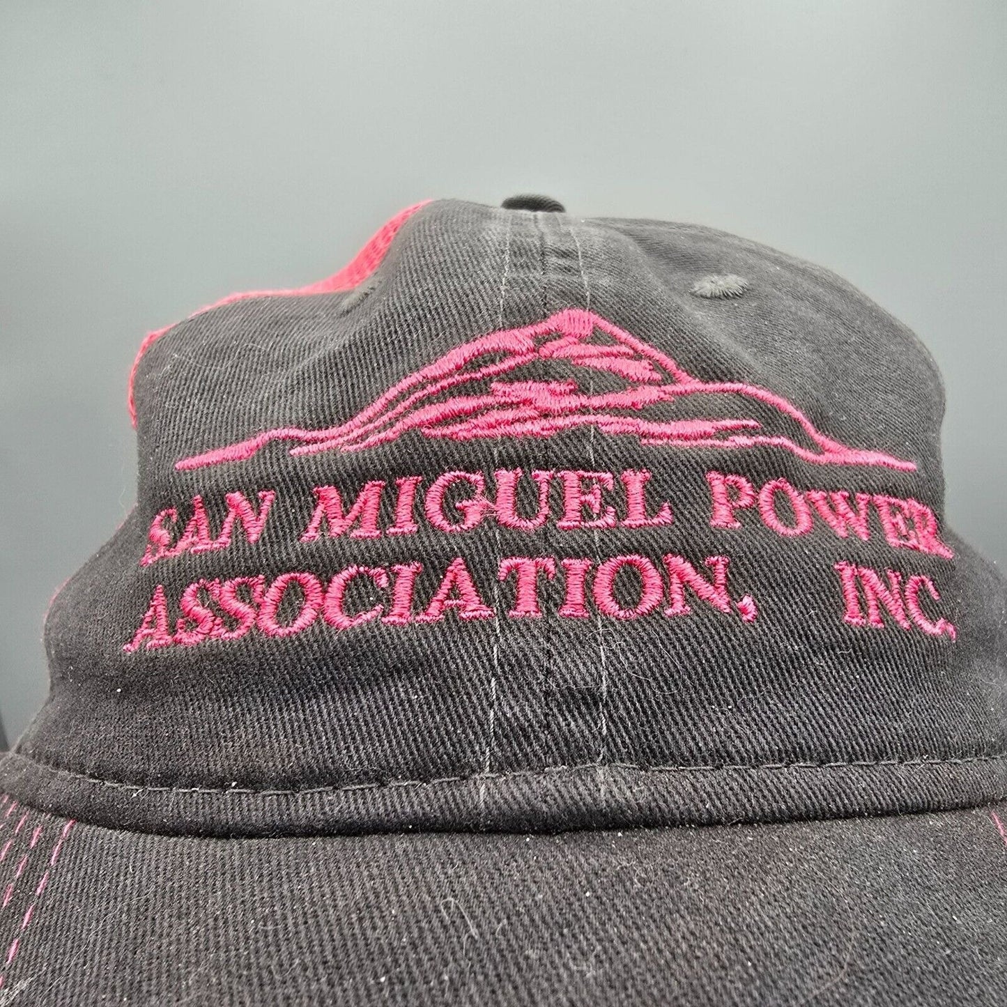 Vintage Kati Sportcap San Miguel Power Association, Inc. Pink and Gray Dad Hat