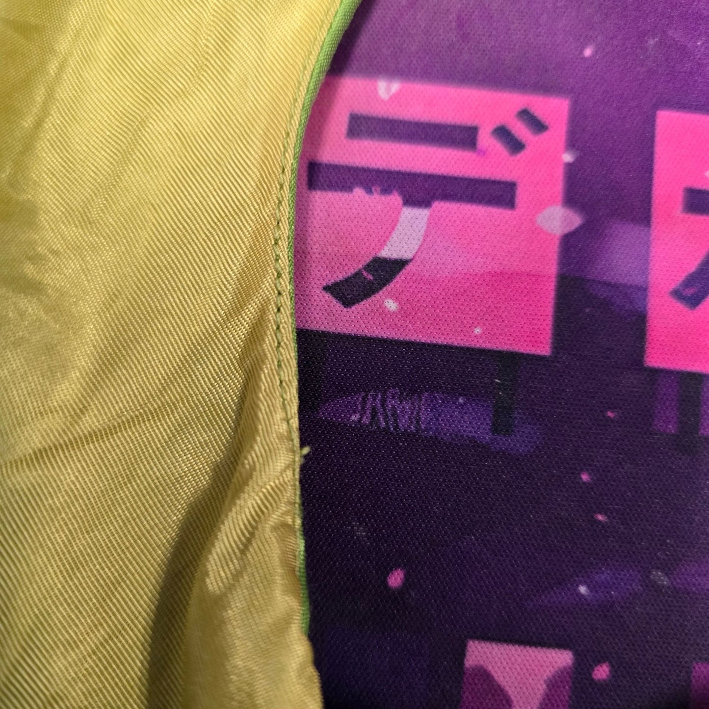 Vintage 1990s Unisex Lime Green/Chartreuse Slubbed Silk Open Front Boho Vest (M)