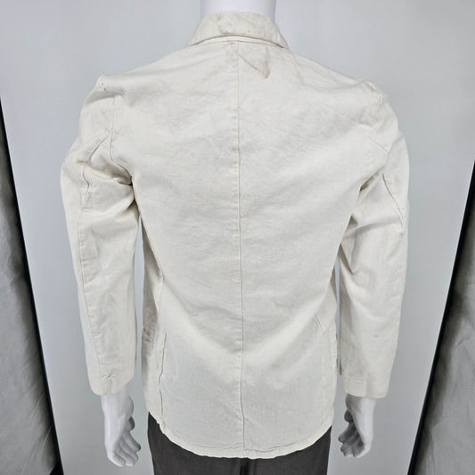 Vintage Distressed 1960s Au Molinel French Workwear Twill Utility Jacket (37R)