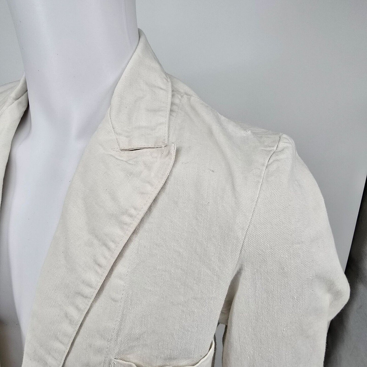 Vintage Distressed 1960s Au Molinel French Workwear Twill Utility Jacket (37R)
