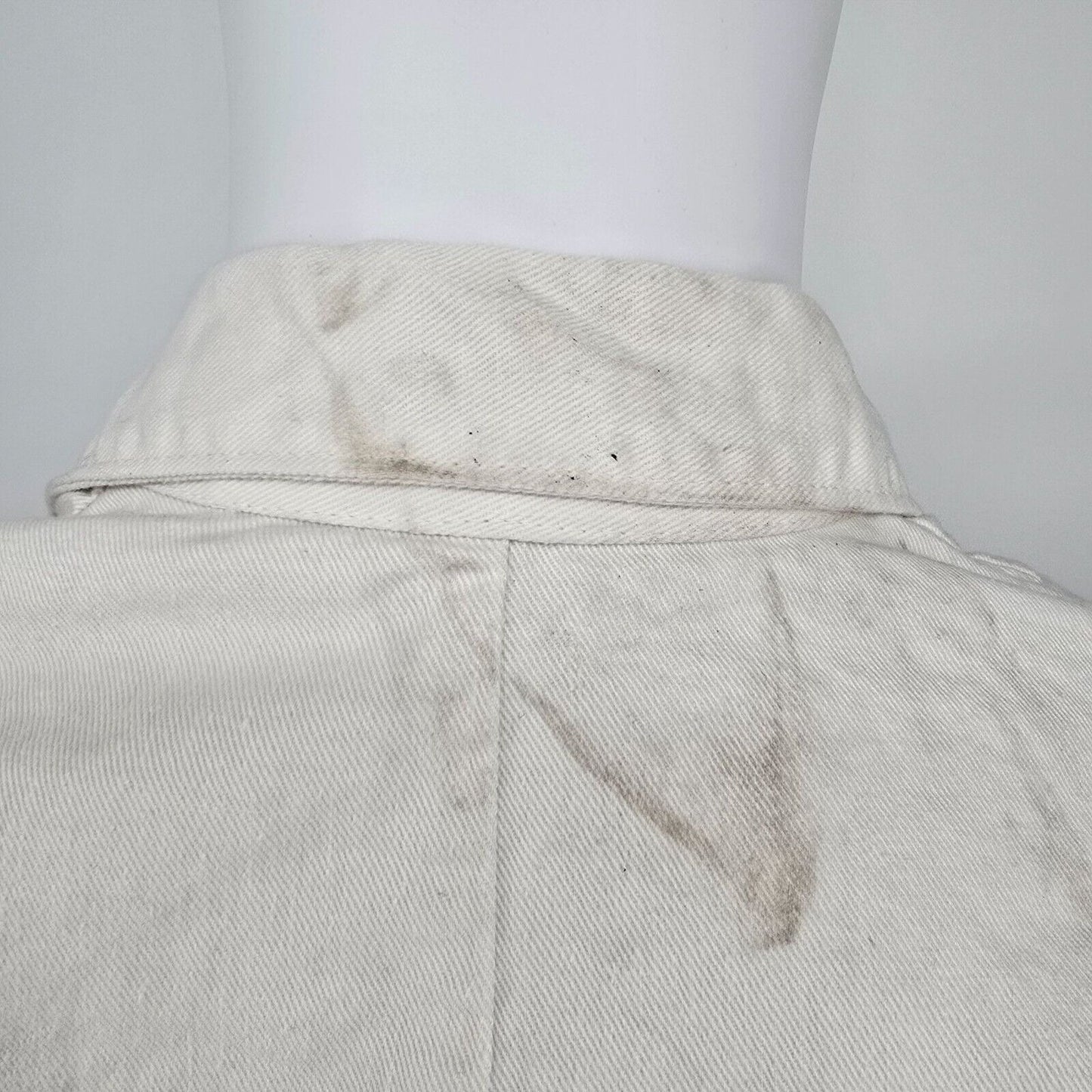 Vintage Distressed 1960s Au Molinel French Workwear Twill Utility Jacket (37R)