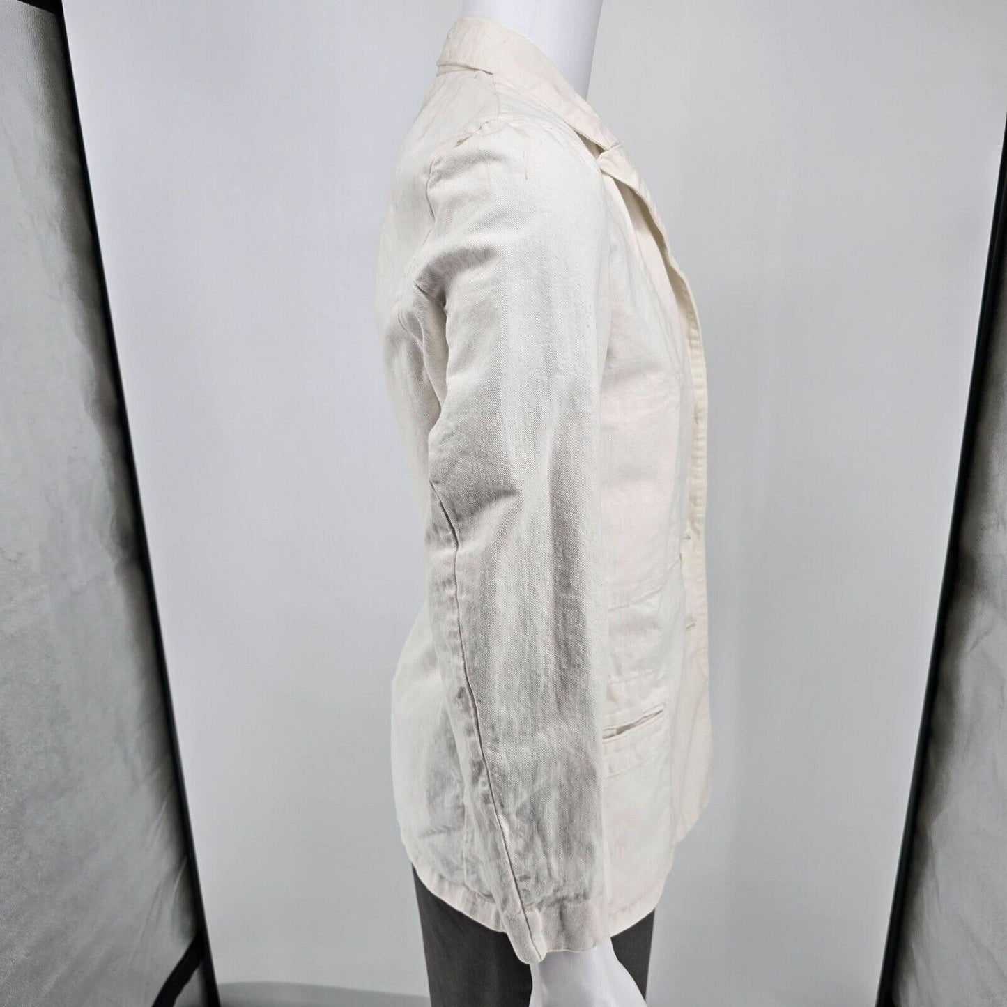 Vintage Distressed 1960s Au Molinel French Workwear Twill Utility Jacket (37R)