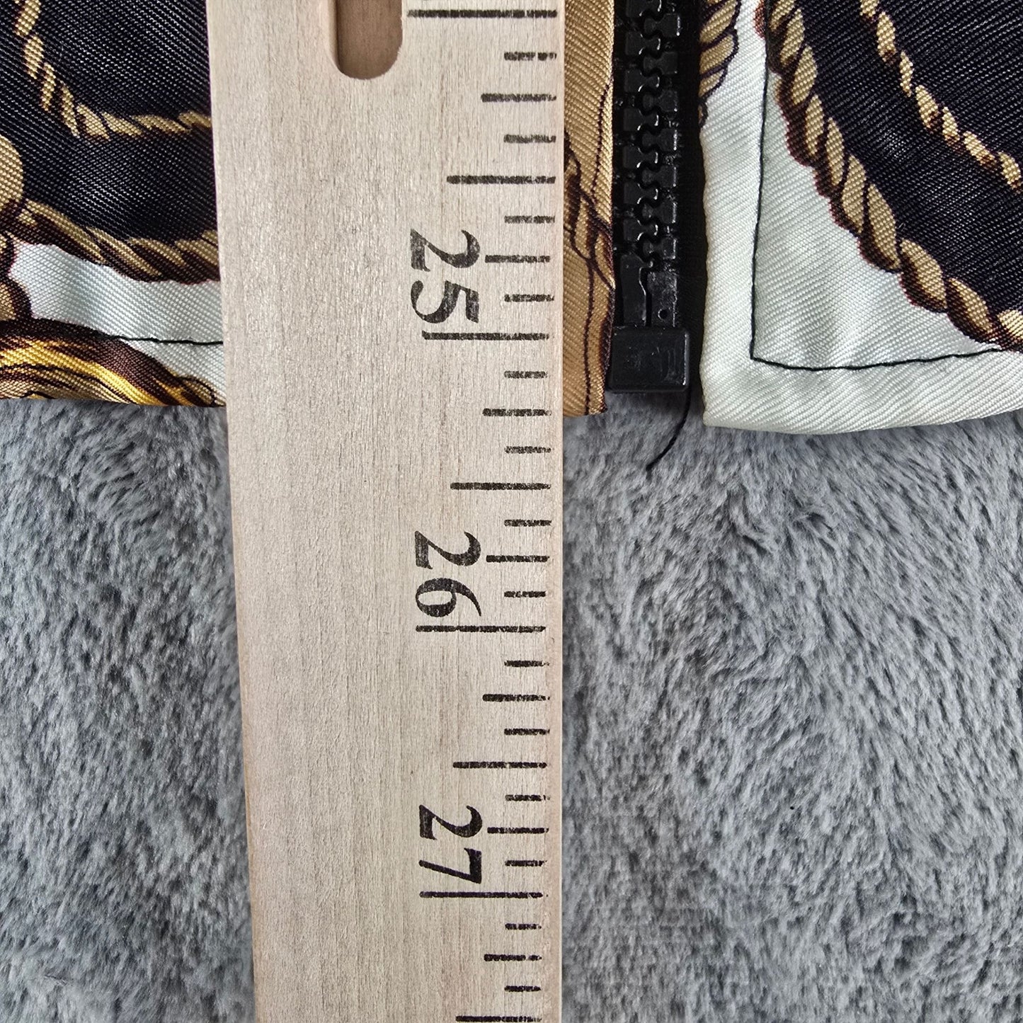 Vintage 1990s Moda International Equestrian Scarf Print Satin Bomber Jacket (OS)