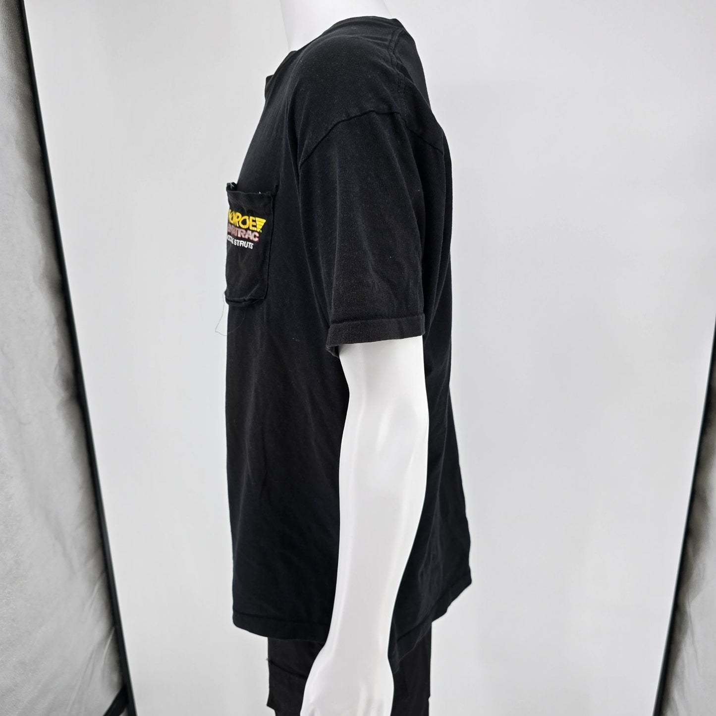 Distressed Vintage 1990s Monroe SensaTrac Shocks & Struts Pocket T-Shirt (XL)
