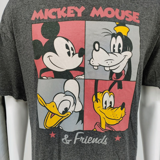 Disney Mickey Mouse and Friends Mickey, Goofy, Donald, and Pluto T-Shirt (2XL)