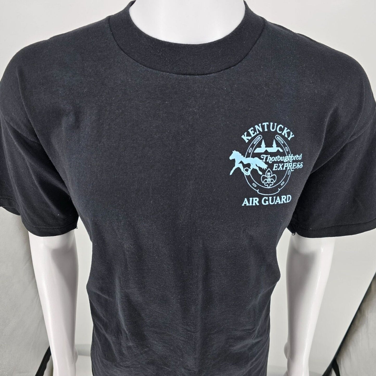 Vintage 1990s Kentucky Air Guard Thoroughbred Express Fitness Champion T-Shirt L