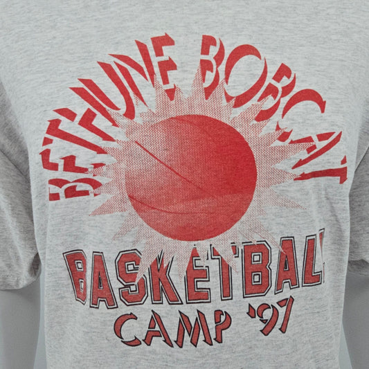 Vintage 1997 Hanes Bethune Bobcat Basketball Camp Colorado T-Shirt (XL)