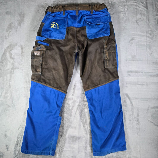 Thrashed Engelbert Strauss Gebrüder Hüber Colorblock Utility Cargo Pants (33x29)
