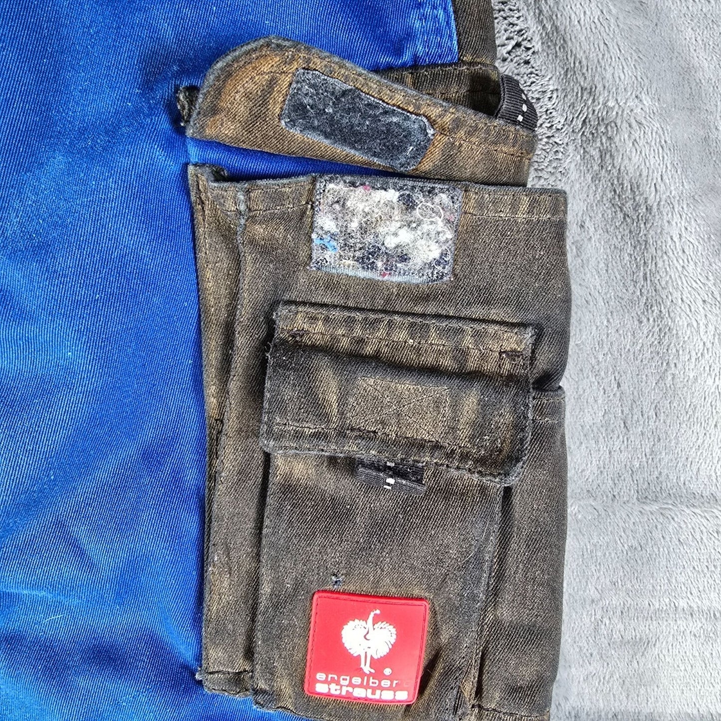 Thrashed Engelbert Strauss Gebrüder Hüber Colorblock Utility Cargo Pants (33x29)