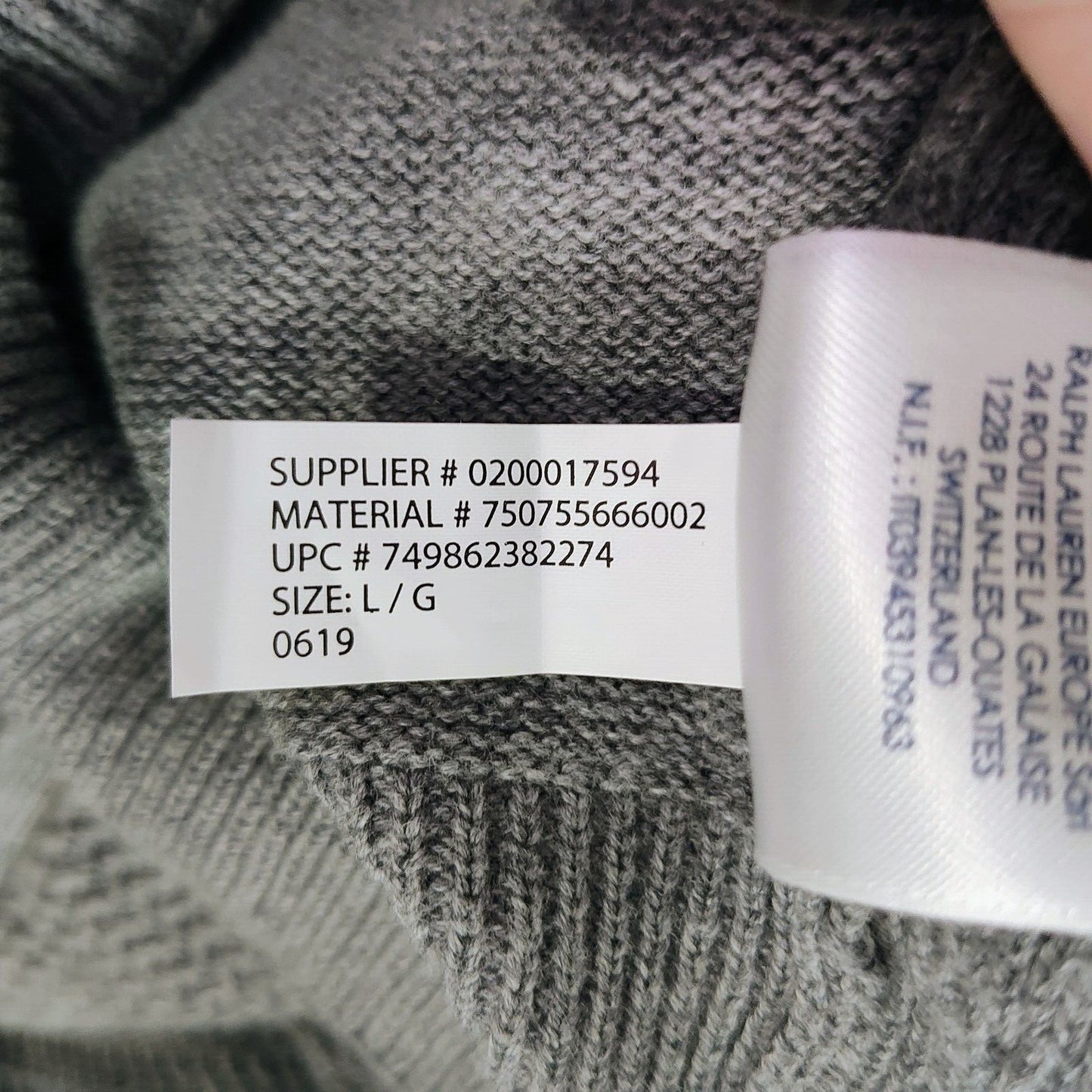 NWT Chaps Men's Gray Heather Full Zip Mock Neck Sweater Vest $70 Retail (Large)