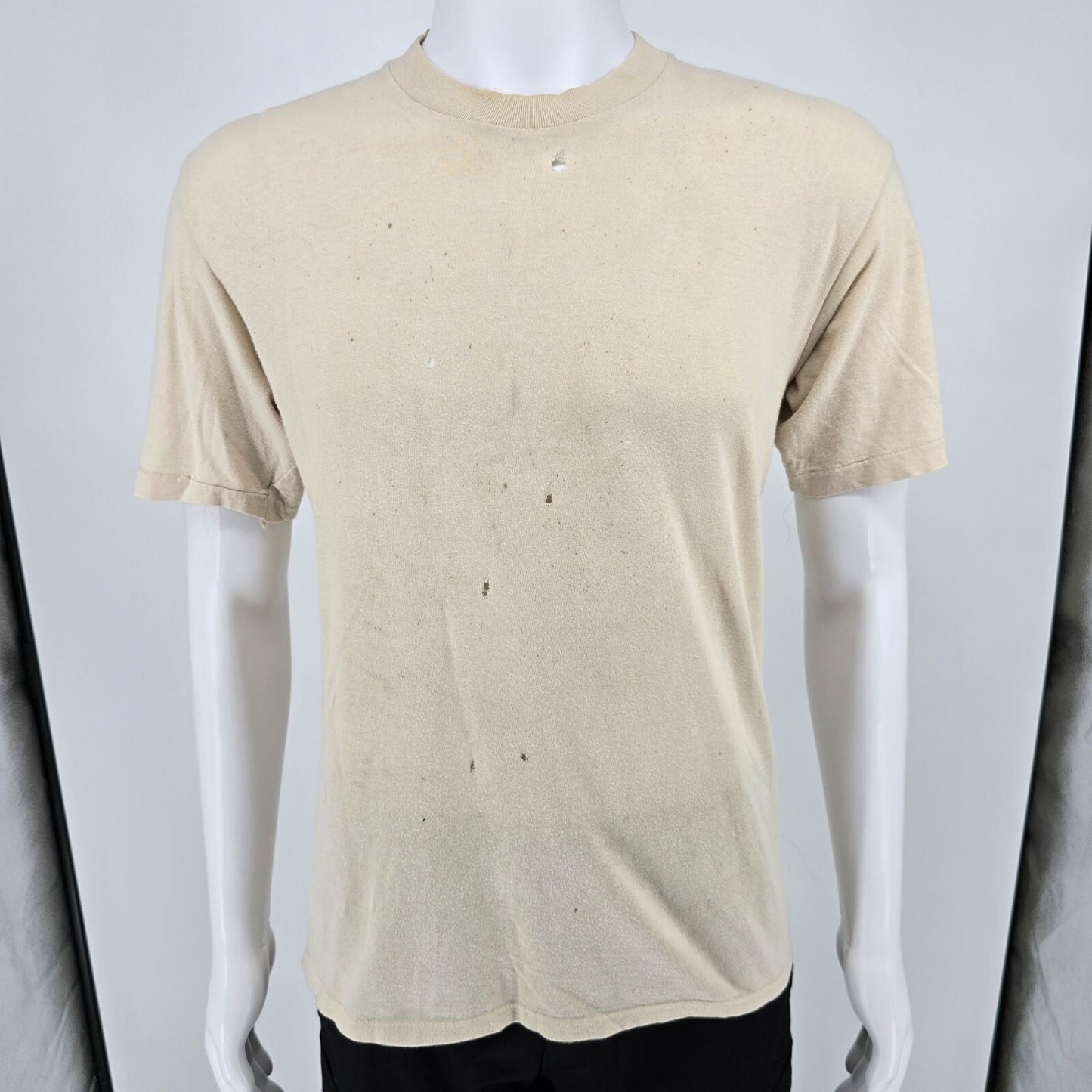 Thrashed Vintage 1970s Diamond Head Tee's F.A.J.L.T. Back Graphic T-Shirt (M)