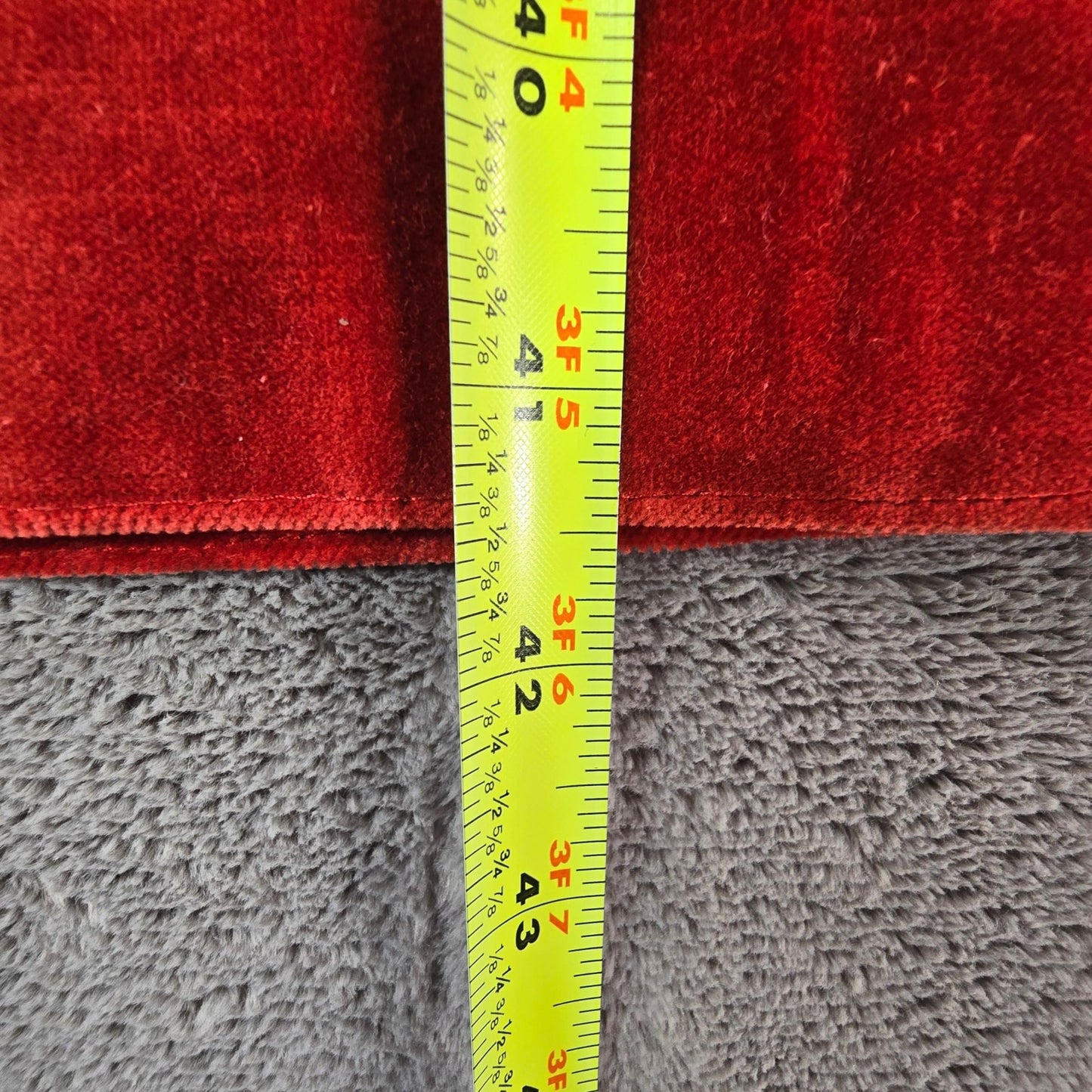 Vintage 1980s Men's Red Velvet Open Front Theatrical/Costume Frock Coat (L)