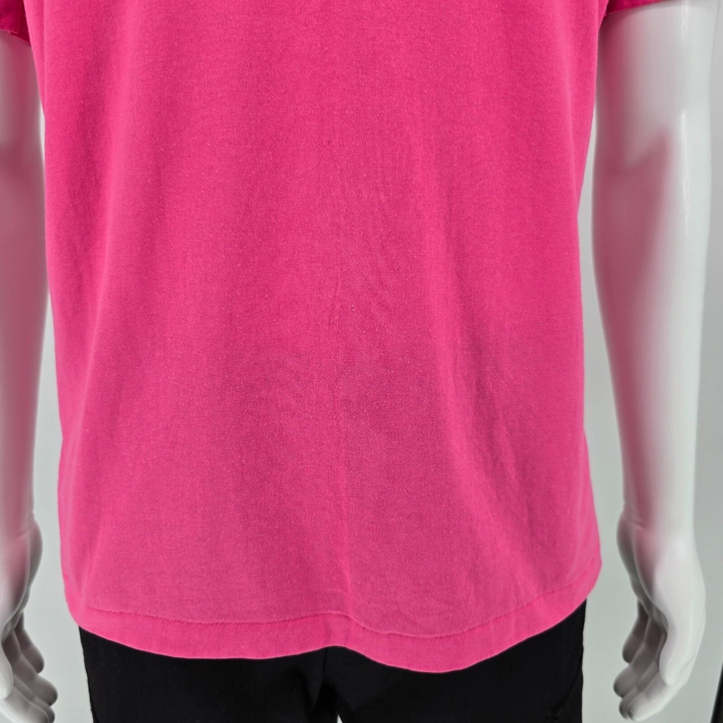 Vintage 1990s Hanes Embellished Glitter Yoke Baroque Scroll Design T-Shirt (M/L)