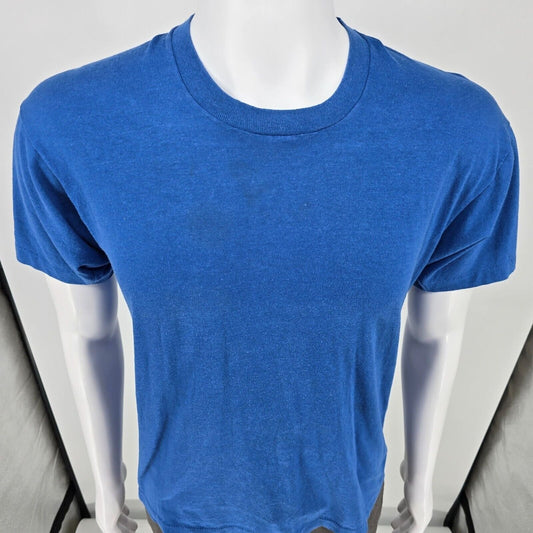 Vintage 1980s Ayers Chevy & Olds Dover New Jersey Sales Staff Blue T-Shirt (L)