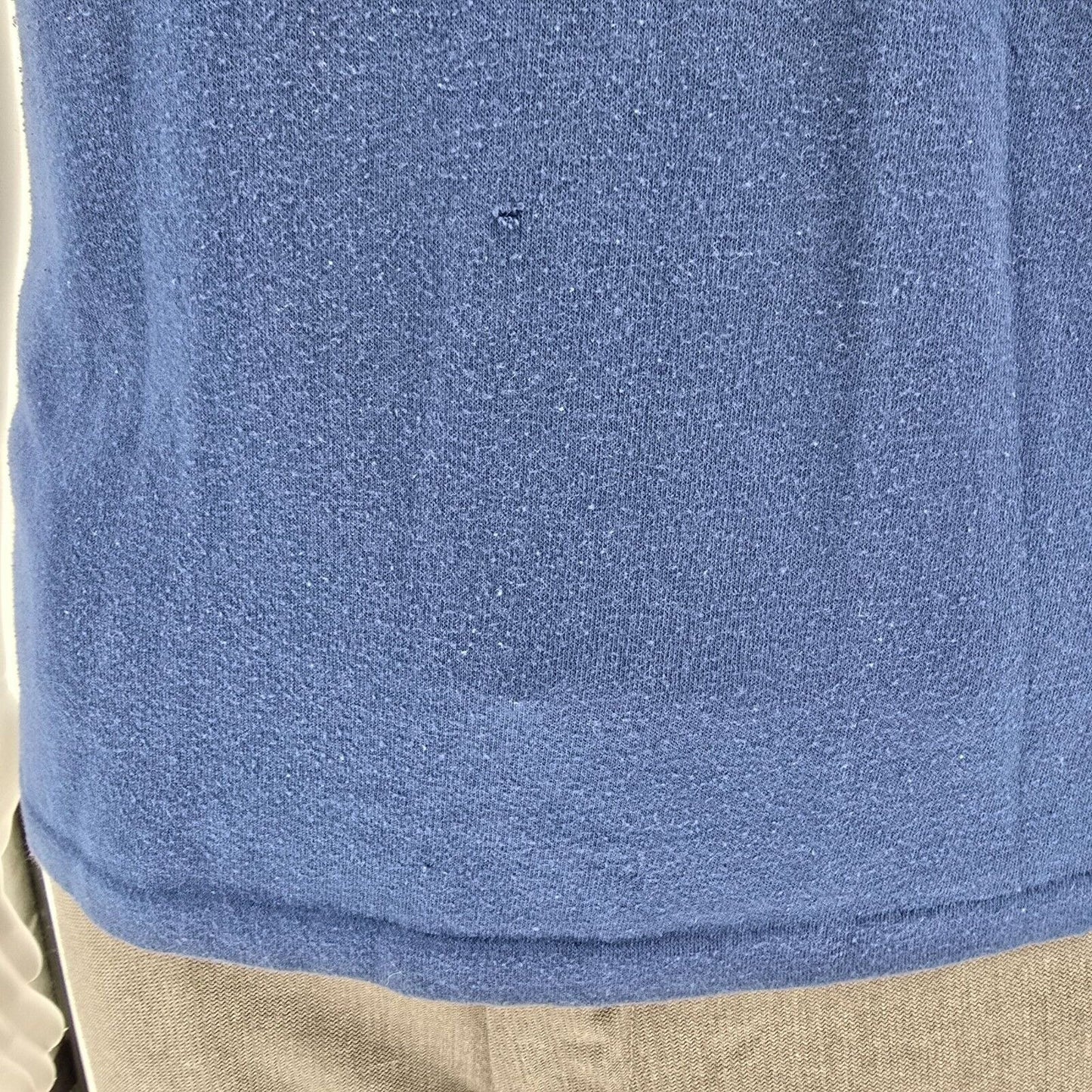 Vintage 1980s Blue Made in USA Lowe's Warehouse Delivery Polo Shirt (L)