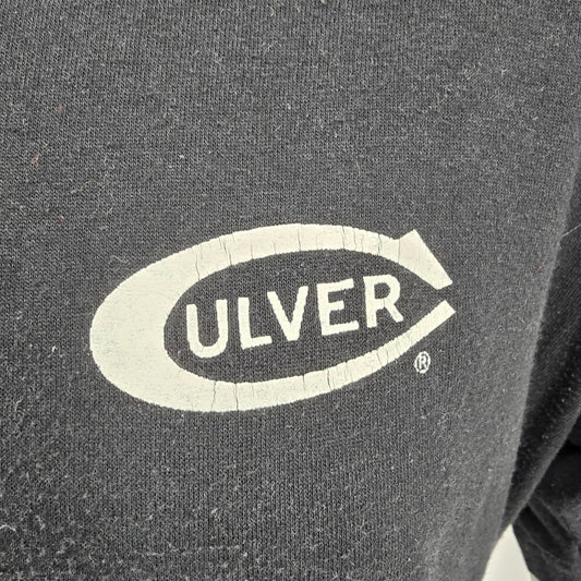 Vintage 1990s Russell Athletic Culver Academies Single Stitch Black T-Shirt (L)