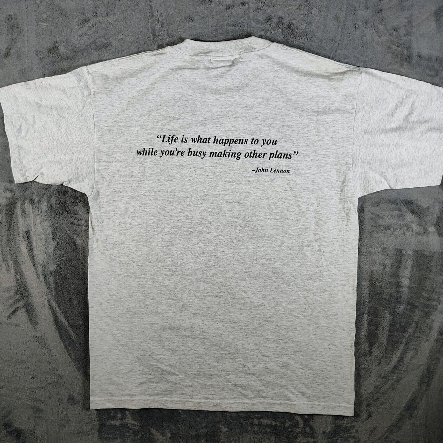 Vintage 1995 Mr. Holland's Opus John Lennon Quote Movie Promo Gray T-Shirt (XL)