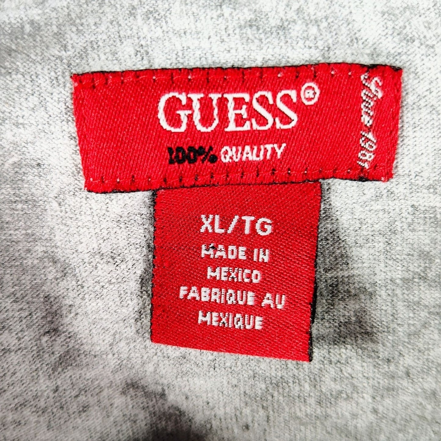 Guess Co. Originals Nineteen Eighty-One Women's Gray Logo T-Shirt (XL) *Flawed