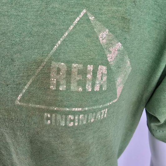 Thrashed Vintage 1990s REIA Real Estate Investors Cincinnati Grunge T-Shirt (L)
