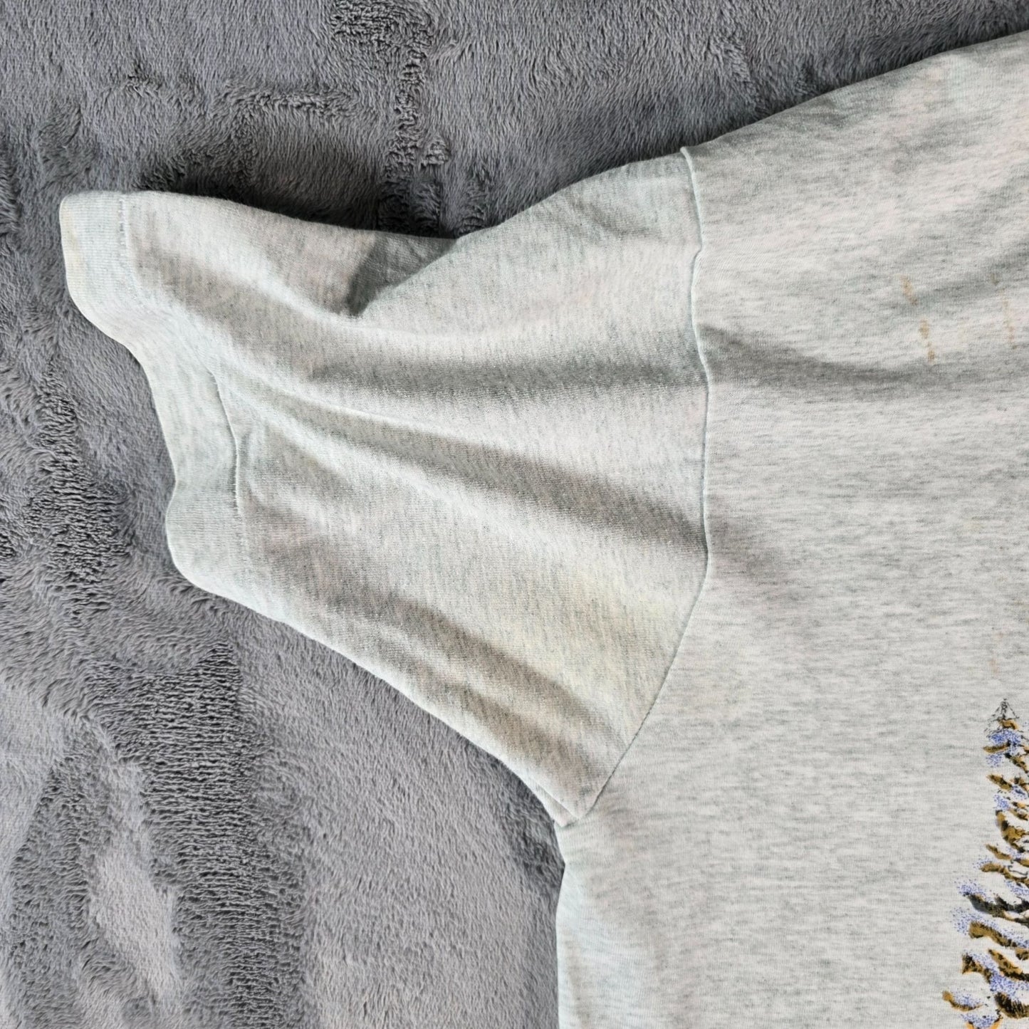 Distressed Vintage 1990s Deer Hunters Jeep Novelty Single Stitch T-Shirt (XL)
