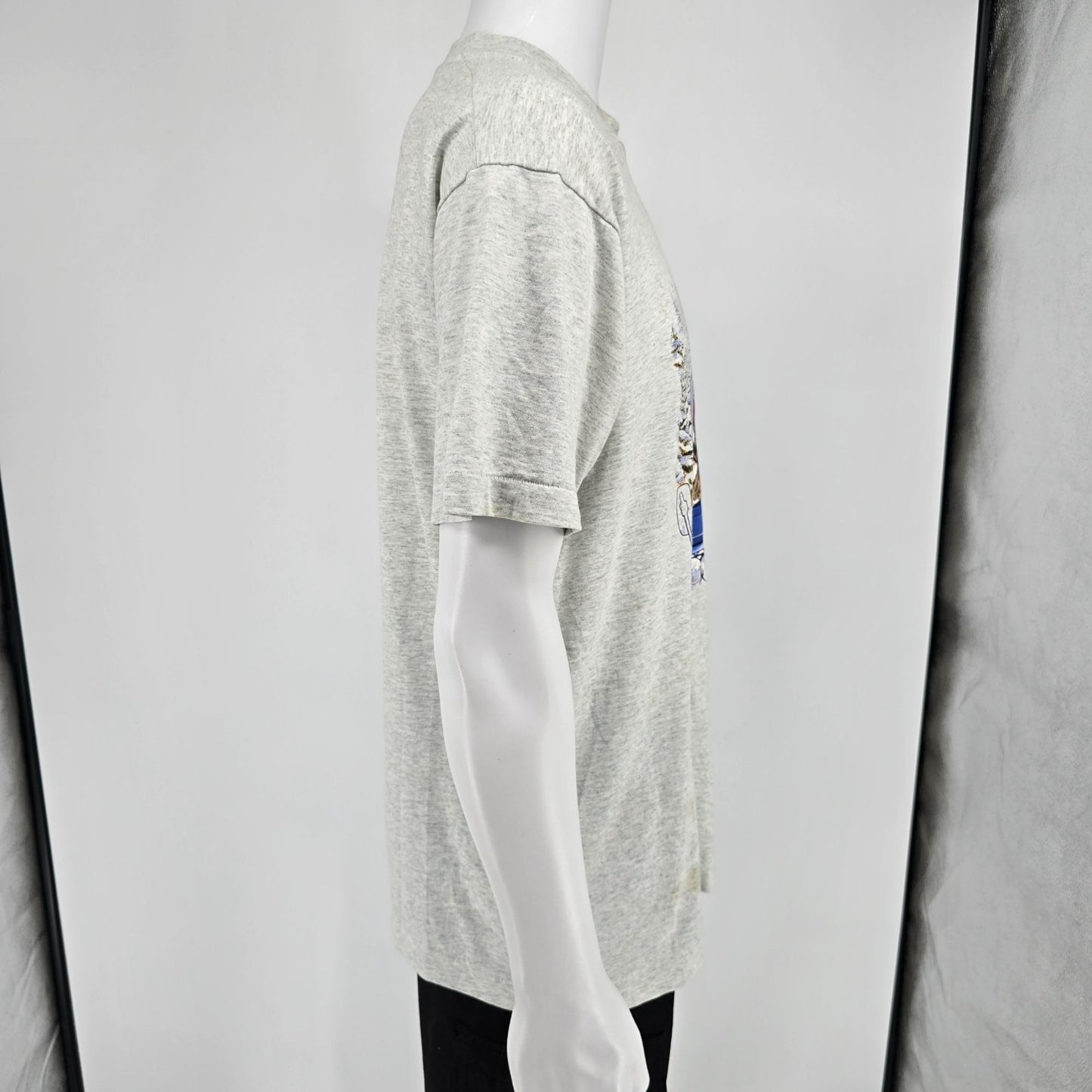 Distressed Vintage 1990s Deer Hunters Jeep Novelty Single Stitch T-Shirt (XL)