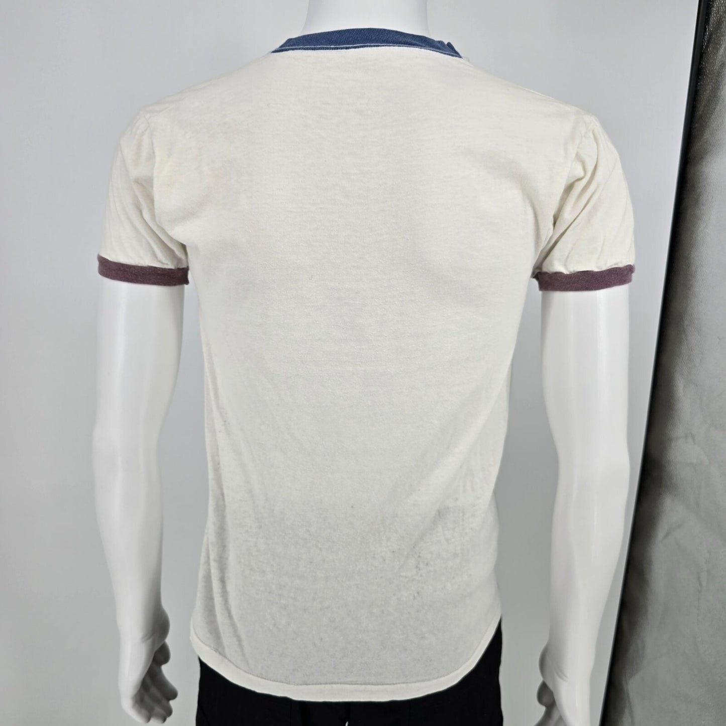 Vintage 1980s Union Underwear Co. GWC Winter Classic Ringer Tee T-Shirt (S)