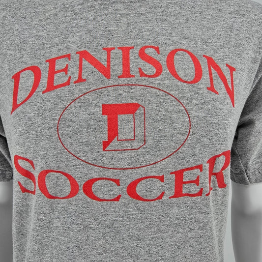 Vintage Y2K Soffe Made in USA Denison University Soccer Granville OH T-Shirt (M)