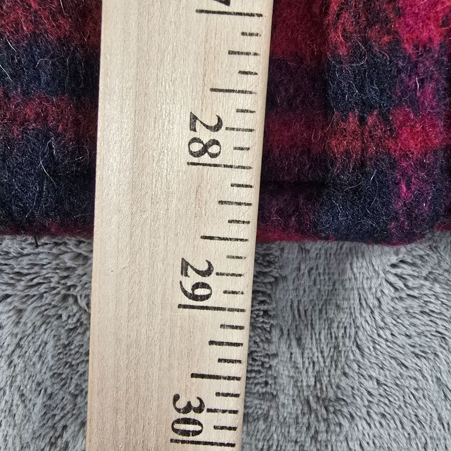 Vintage 1990s Braetan Made in USA Plaid Wool Blend Snap Button Jacket (M)