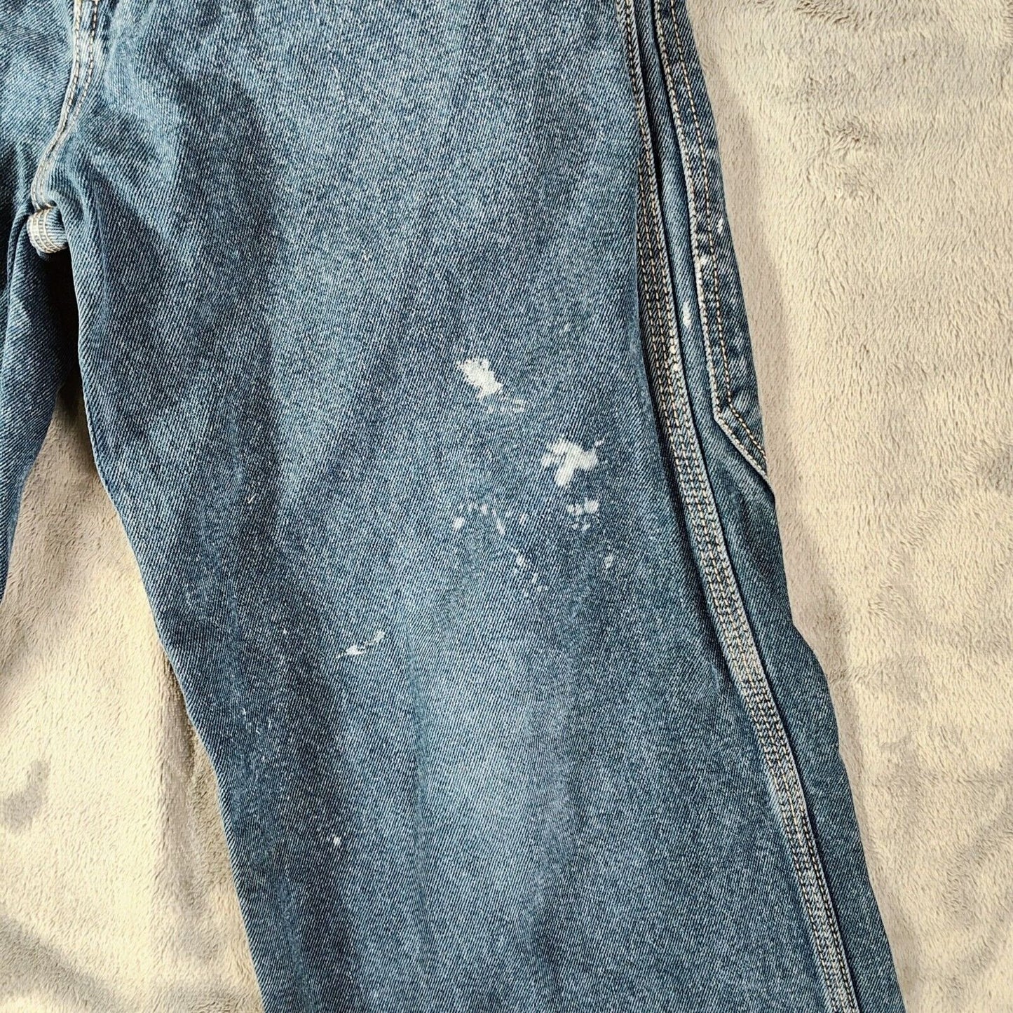 Vintage Y2K Route 66 Girl's High-Waisted Distressed Wide-Leg Jeans (Size 12)