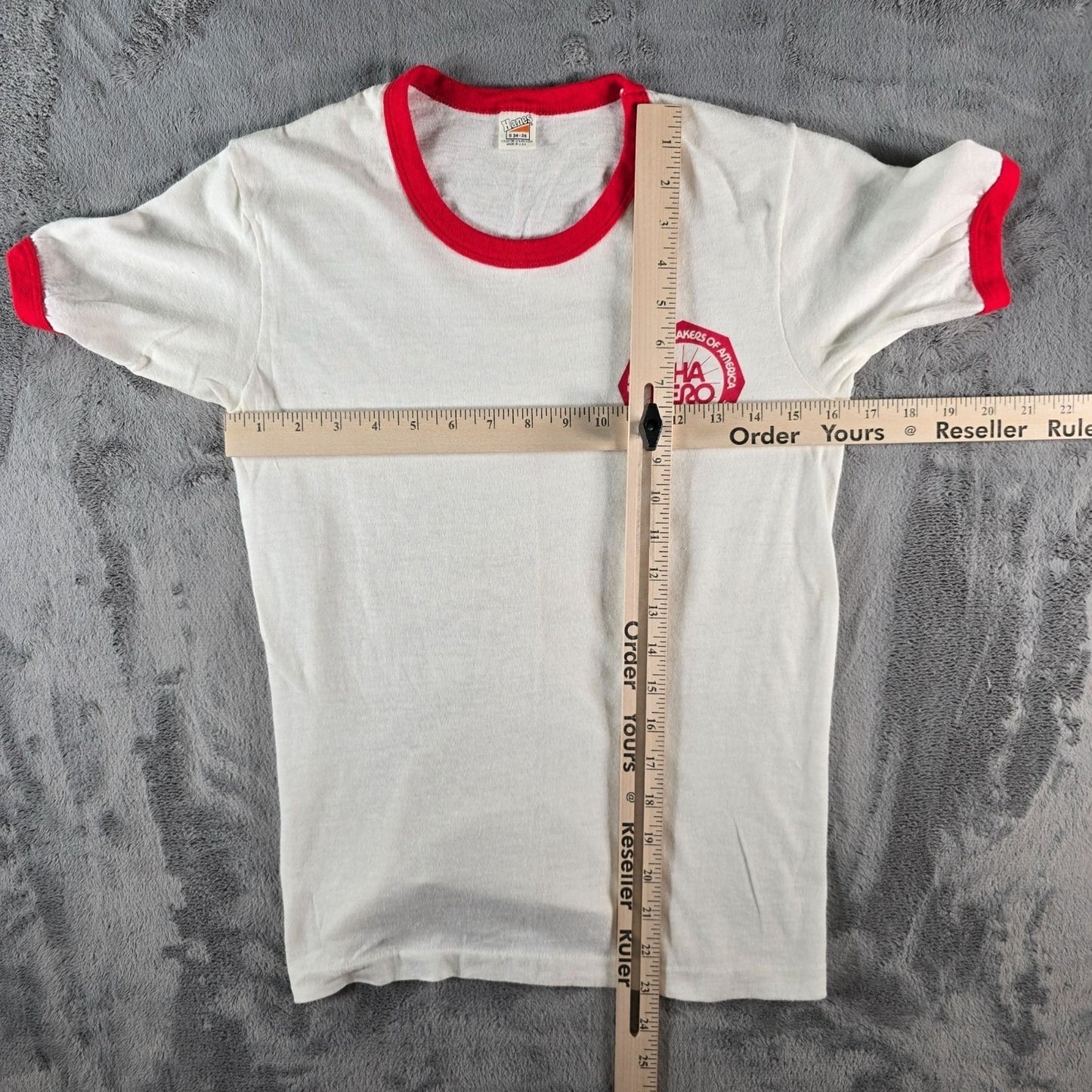 Viintage 1970s "FHA Hero" Future Homemakers of America Ringer Tee T-Shirt (XS)