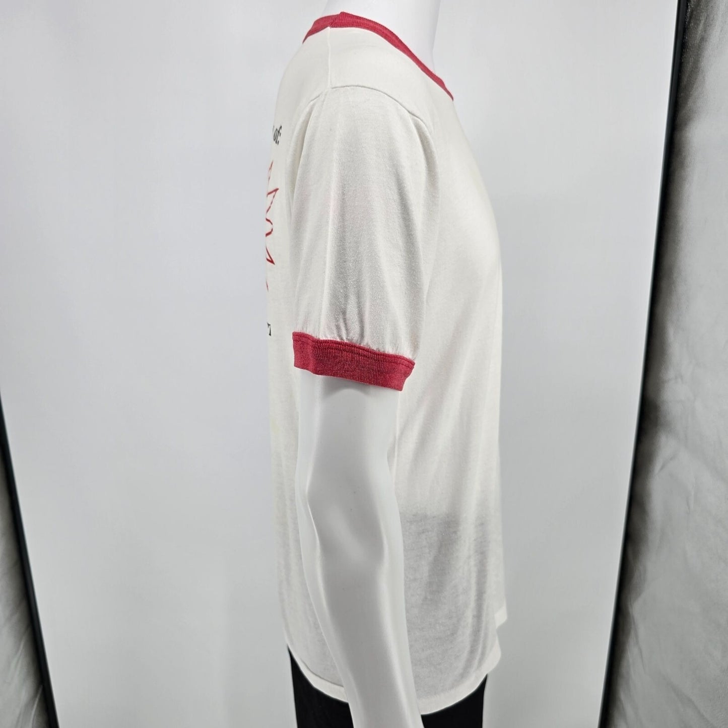 Vintage 1980s Screen Stars 'T'N'T' Exteriors Ringer Tee Promo T-Shirt (M/L)