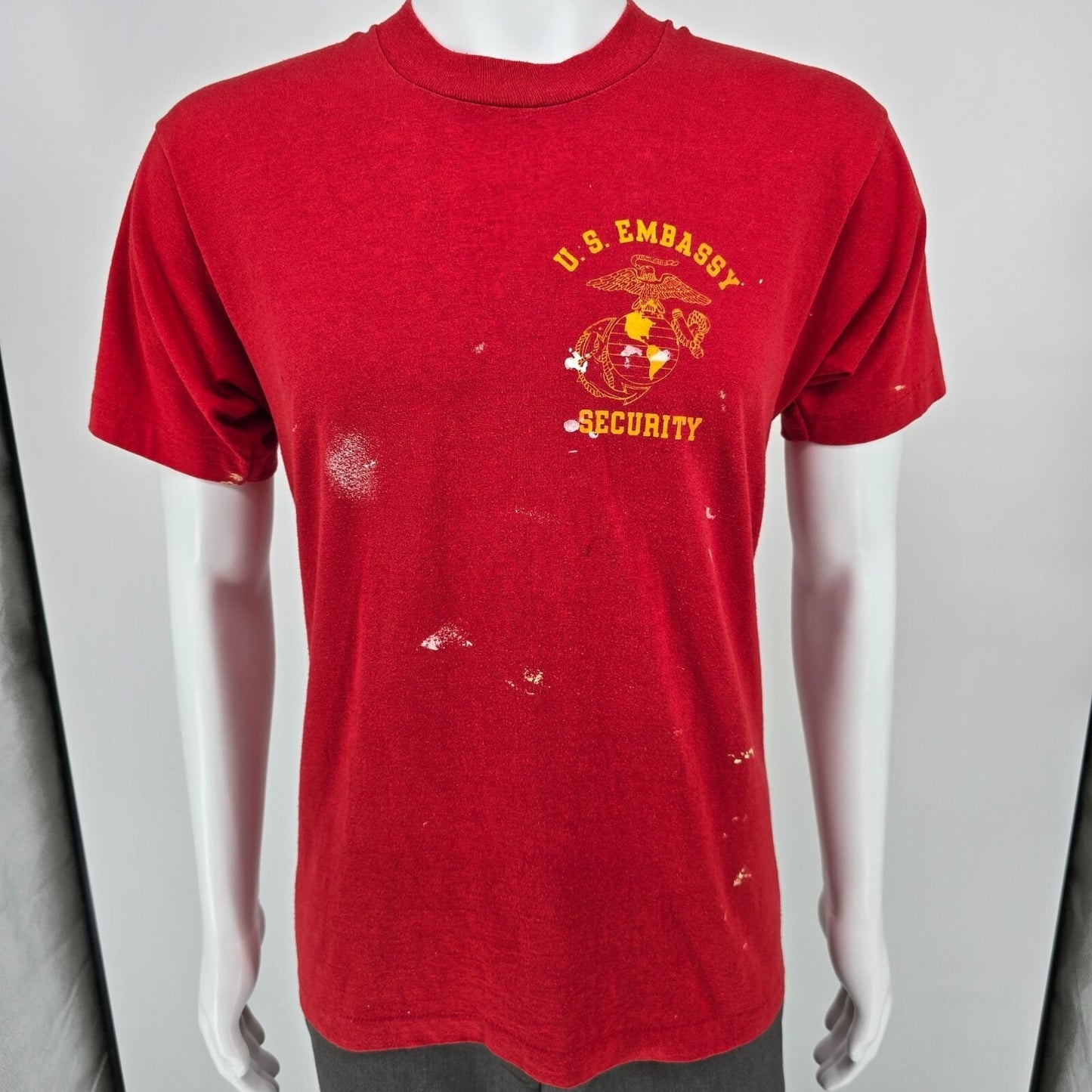 Vintage 1980s U.S. Embassy Security Muscat Oman Marine Detachment T-Shirt (M)