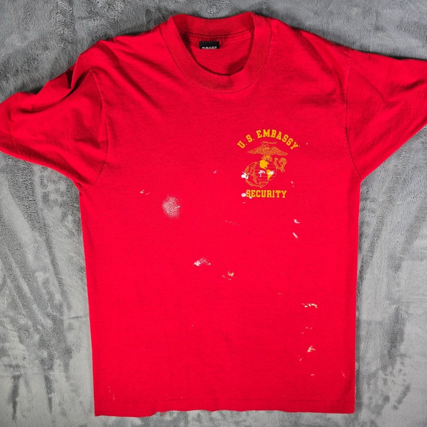 Vintage 1980s U.S. Embassy Security Muscat Oman Marine Detachment T-Shirt (M)