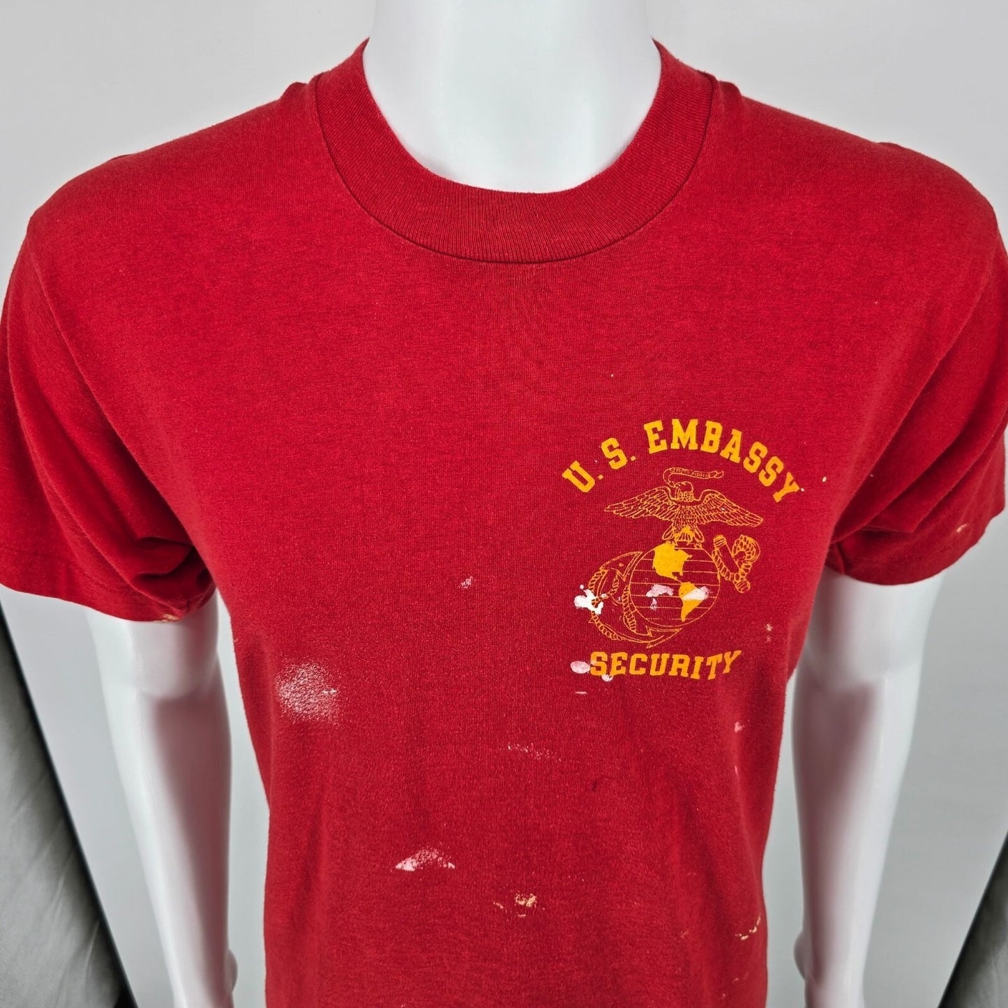 Vintage 1980s U.S. Embassy Security Muscat Oman Marine Detachment T-Shirt (M)