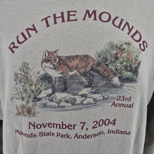 Vintage 2004 Jerzees 23rd Annual Run the Mounds Anderson, Indiana Sweatshirt (S)