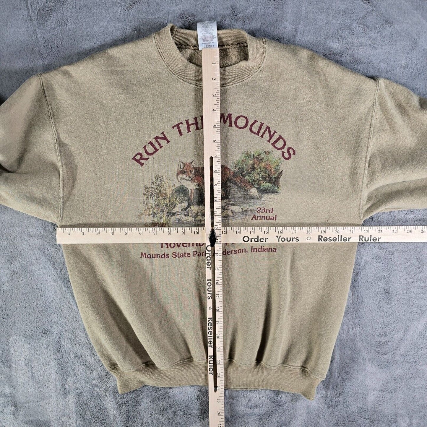 Vintage 2004 Jerzees 23rd Annual Run the Mounds Anderson, Indiana Sweatshirt (S)