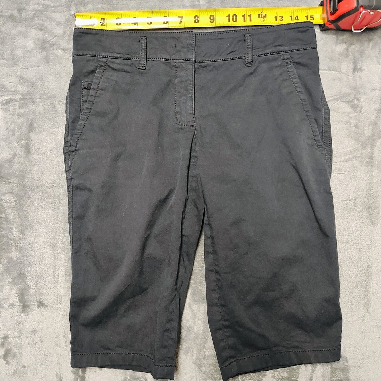 PRADA Flat Front Women's Luxury Designer Slit Pocket Shorts (Size 6/Medium)