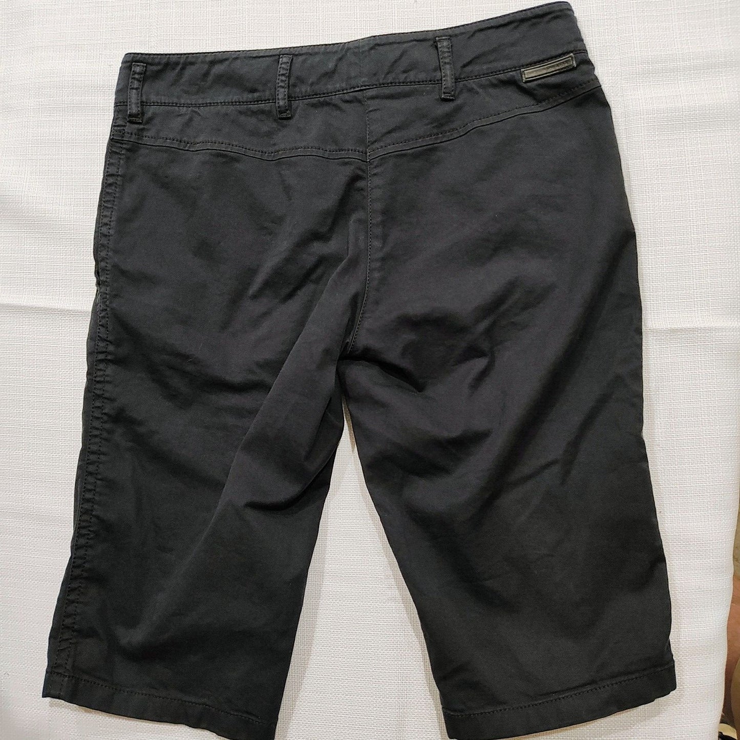 PRADA Flat Front Women's Luxury Designer Slit Pocket Shorts (Size 6/Medium)