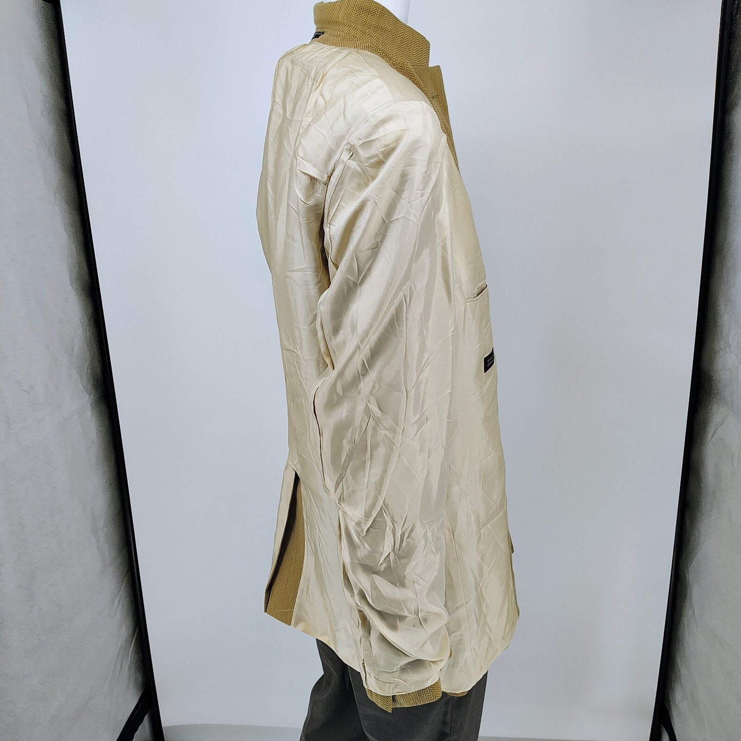 Boss Hugo Boss Brown Chevron Pattern Bertolucci US Sport Coat 44L (*FLAWS*)