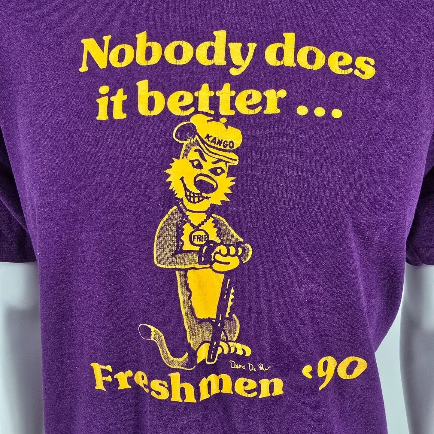 Vintage Single Stitch Nobody Does It Better... Freshmen '90 Purple T-Shirt (L)