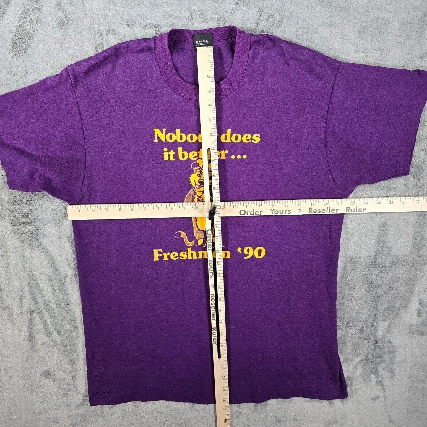 Vintage Single Stitch Nobody Does It Better... Freshmen '90 Purple T-Shirt (L)
